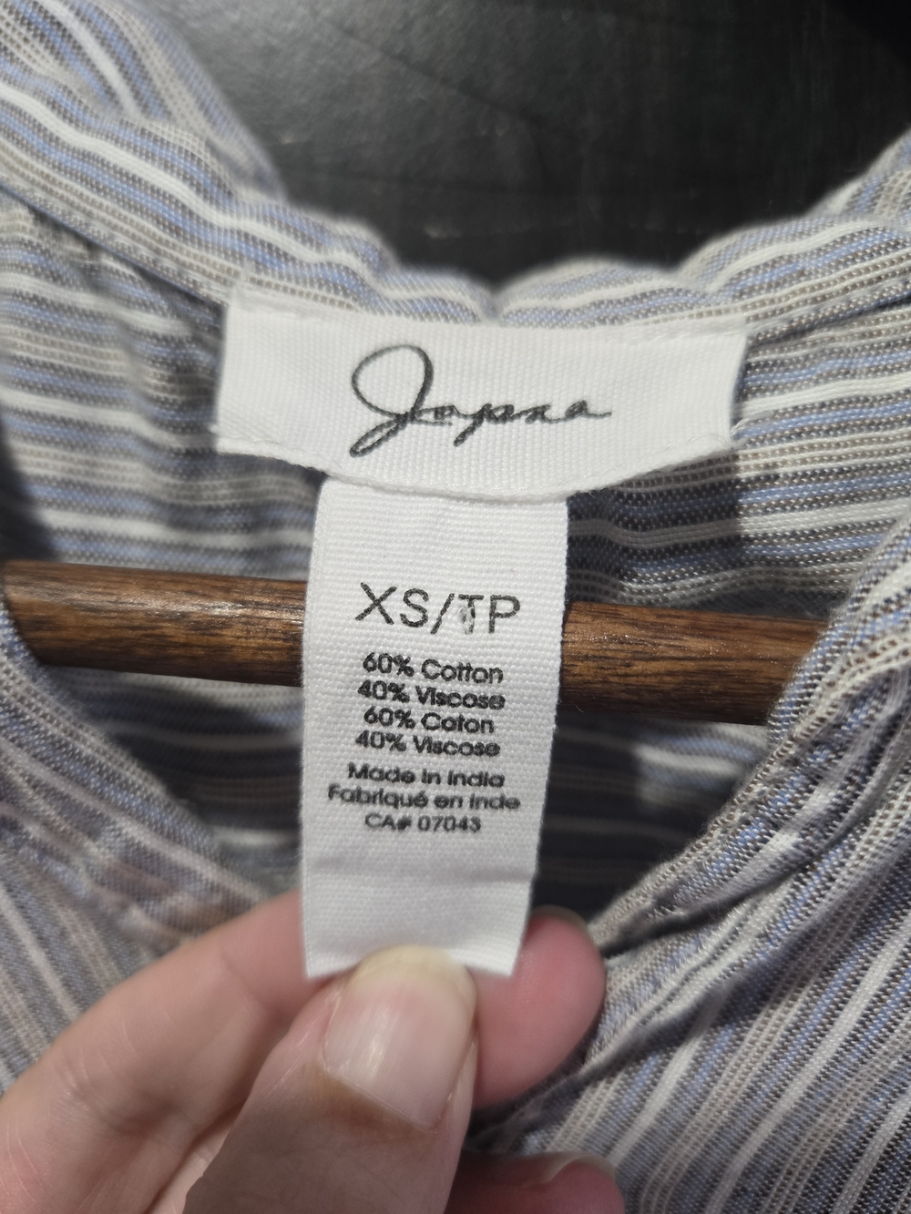 Japna Light Blue Striped Button-Front Button Up Shirt Dress Pockets Size Xs - Picture 8 of 10